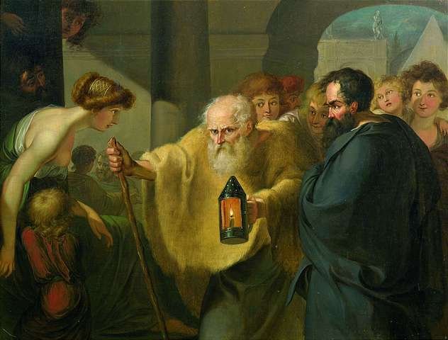 Diogenes_looking_for_a_man_-_attributed_to_JHW_Tischbein, cynic, misanthrope